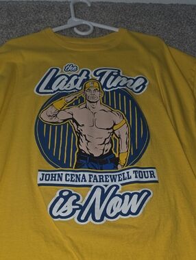 John Cena Farewell Tour Graphic Tee - Yellow Xxl Indiana Cena